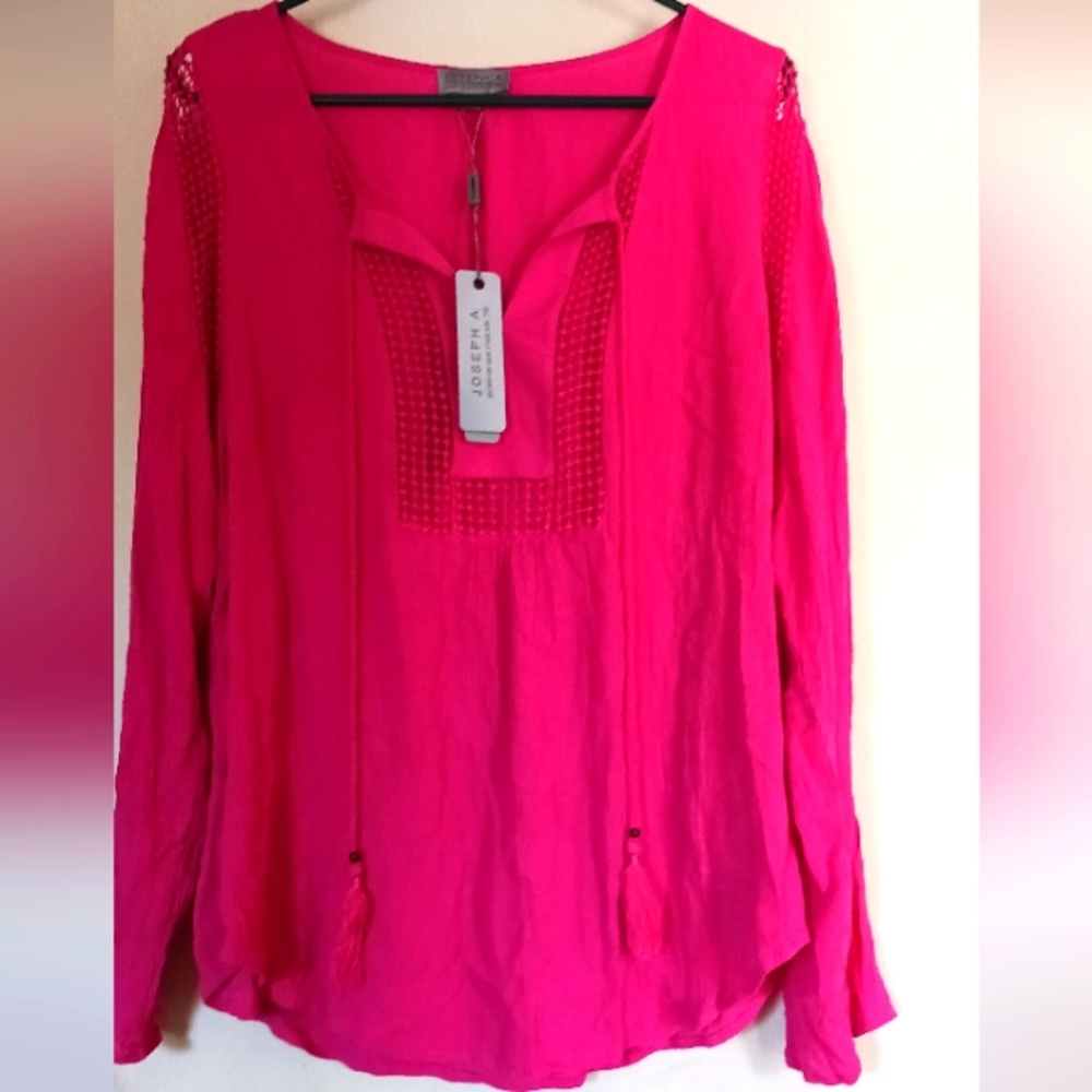 JOSEPH A. DUSTY ROSE BLOUSE sz. XL